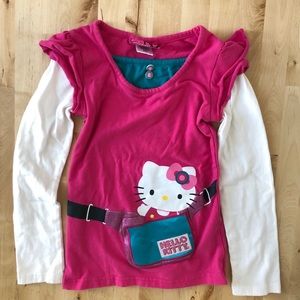 Hello Kitty Sanrio hot pink long sleeve